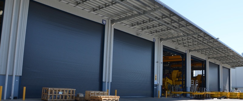 Commercial automatic shutter doors